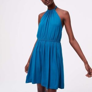 Blue Halter Dress